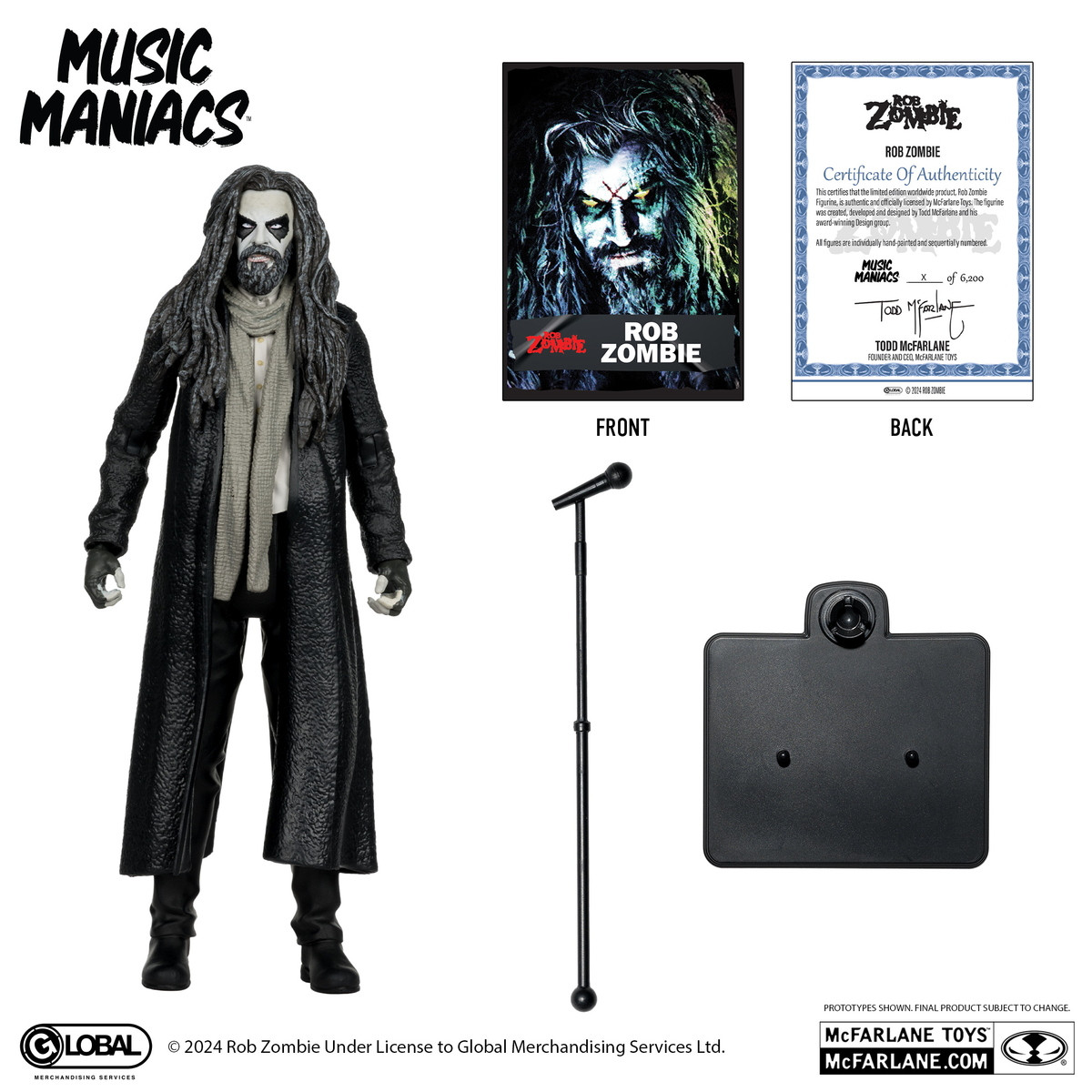 figurka Rob Zombie - Metal Music Maniacs Action Figure Wave 2