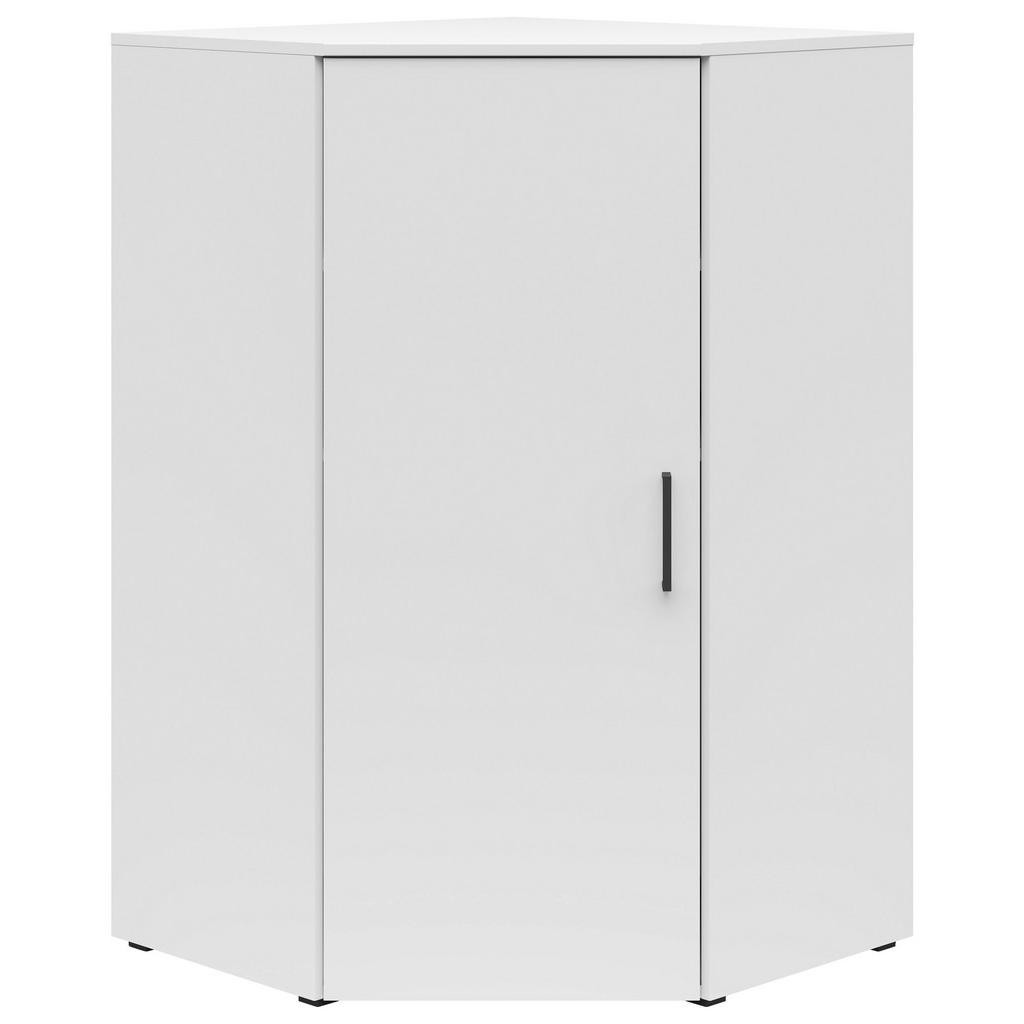 Carryhome ROHOVÁ KOMODA, bílá, 101/115/79 cm