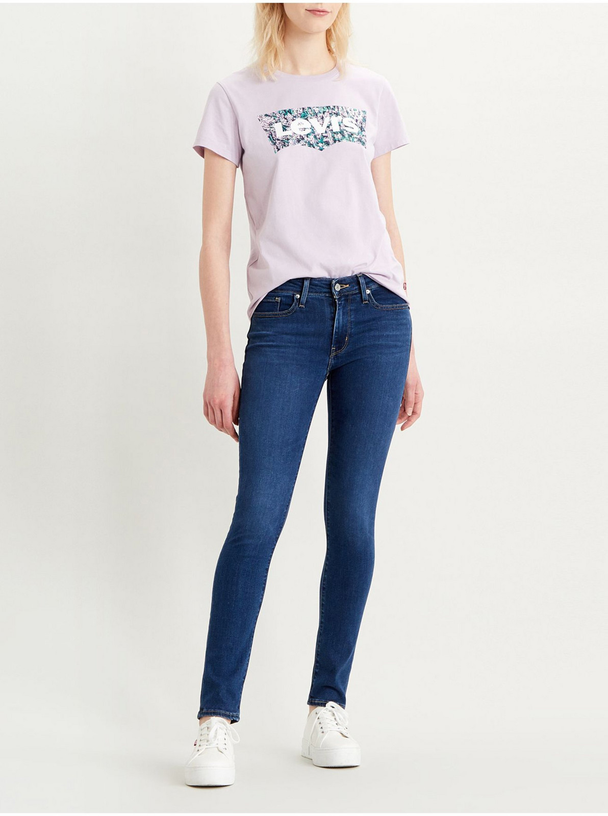 Levi's Tmavě modré dámské skinny fit džíny Levi's® 711 - Dámské