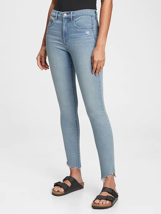 GAP Džíny high rise true skinny with secret smoothing pockets - Dámské