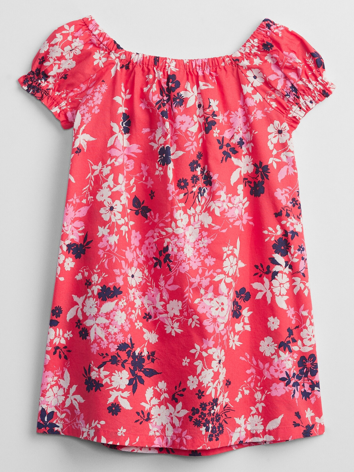 GAP Dětské šaty smocked floral swing dress - Holky