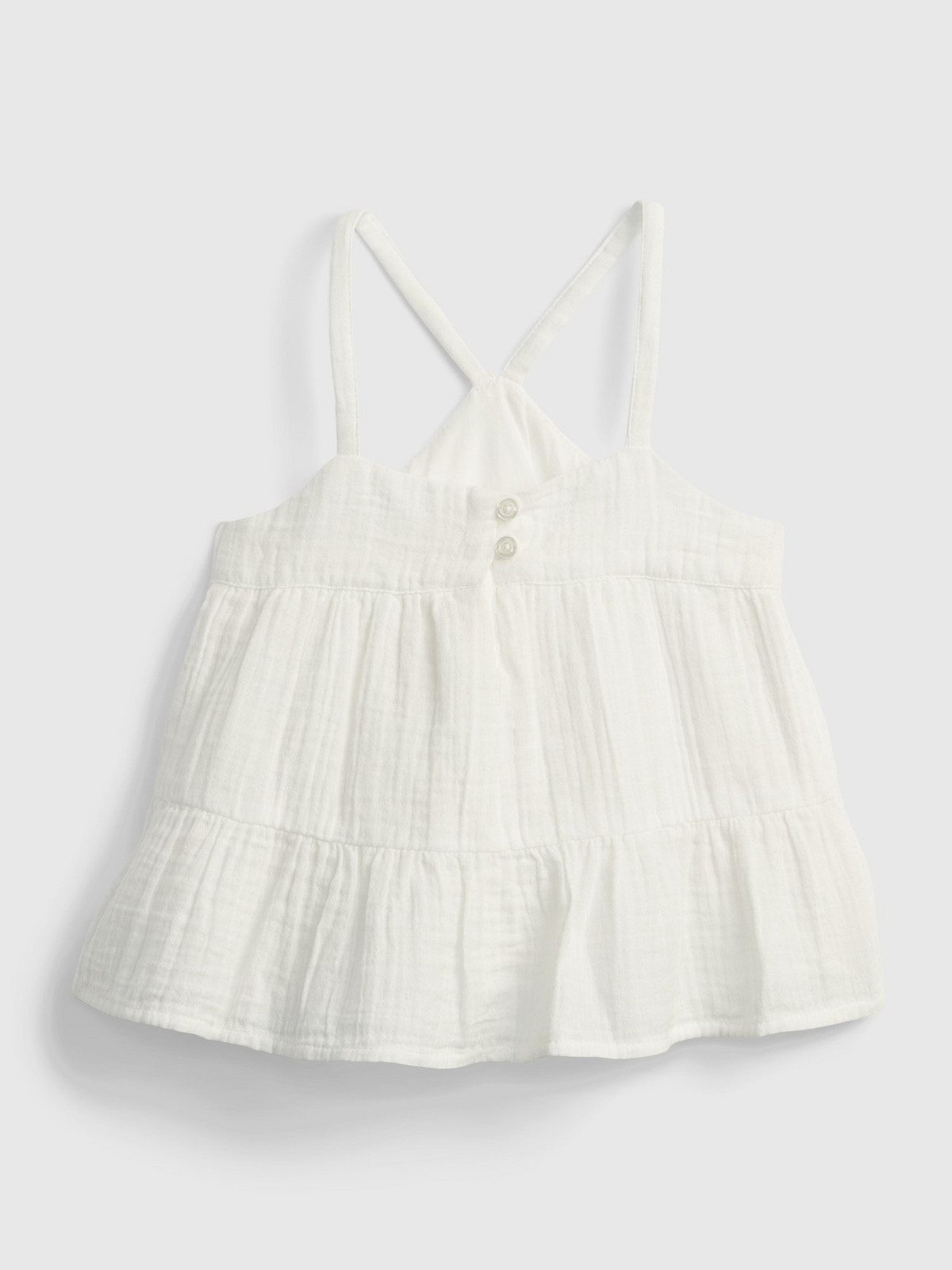 GAP Dětský top strappy gauze tank - Holky