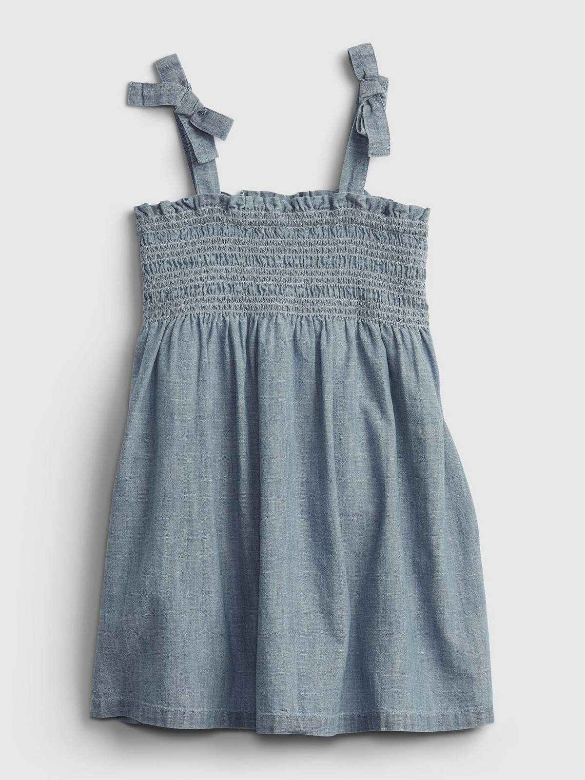 GAP Dětské šaty tie smocked dress - Holky