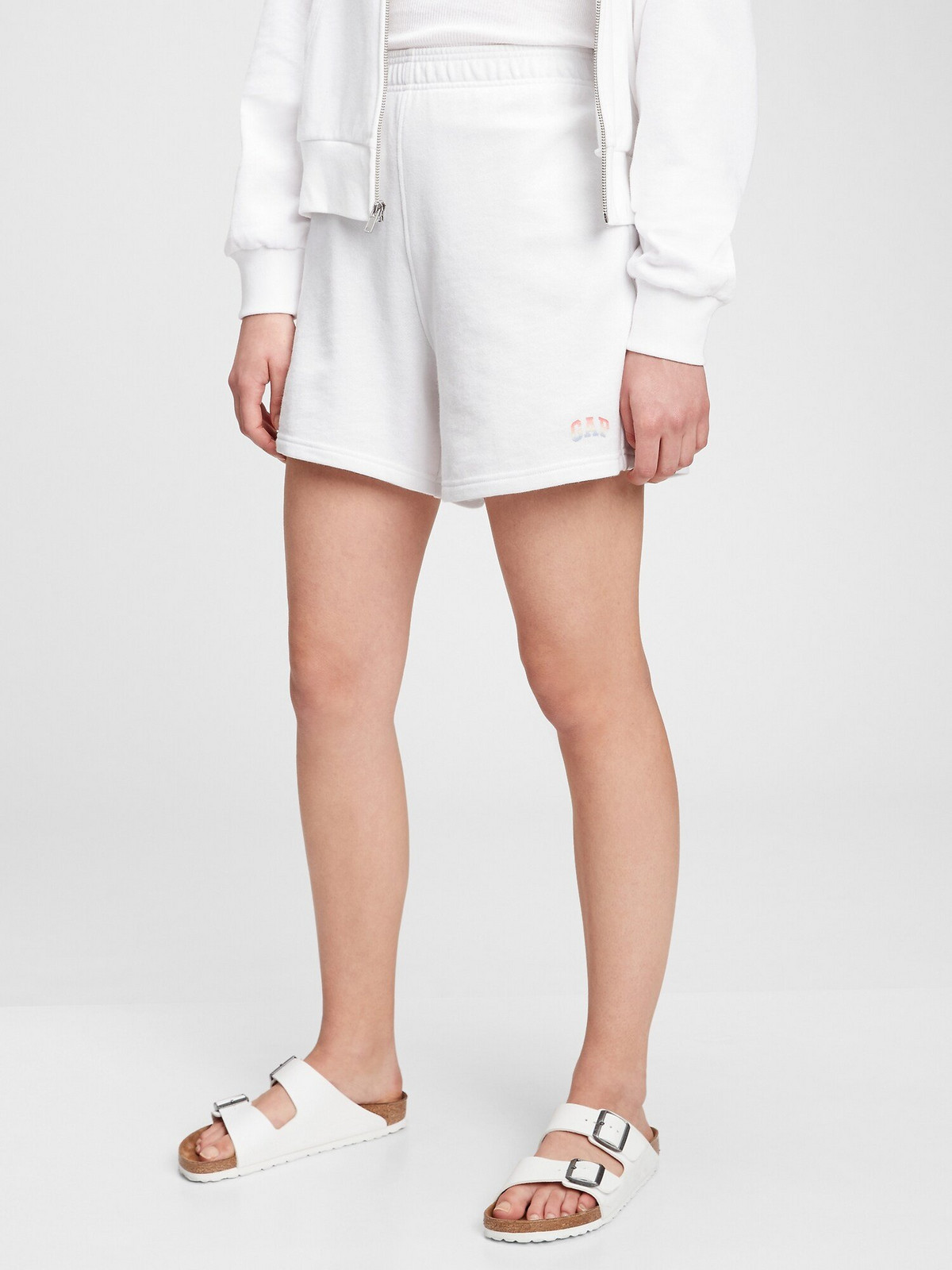 GAP Kraťasy Logo high rise boyfriend shorts - Dámské
