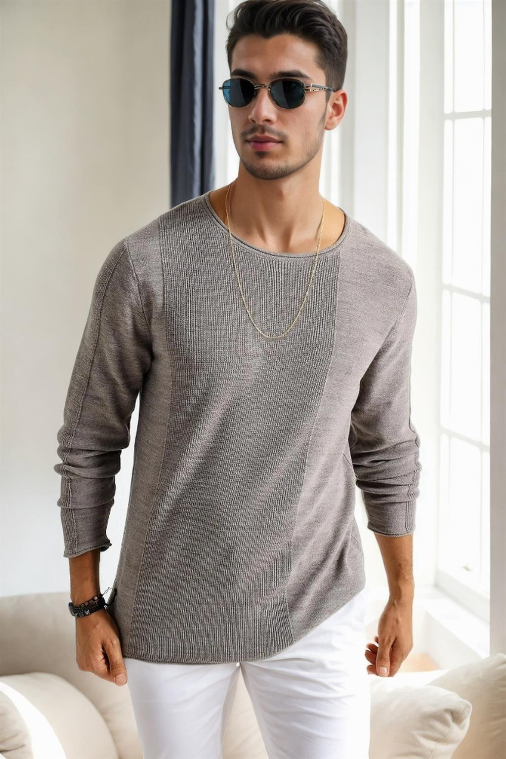 60226 Dewberry Knitwear Menswear Sweater-VISION