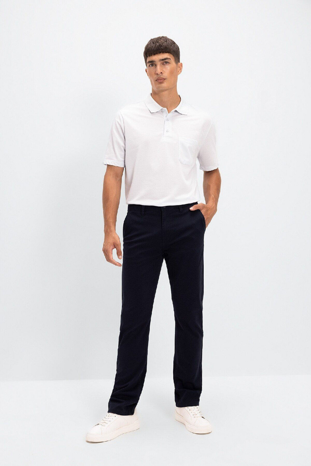 DEFACTO Straight Leg Chino Canvas Trousers
