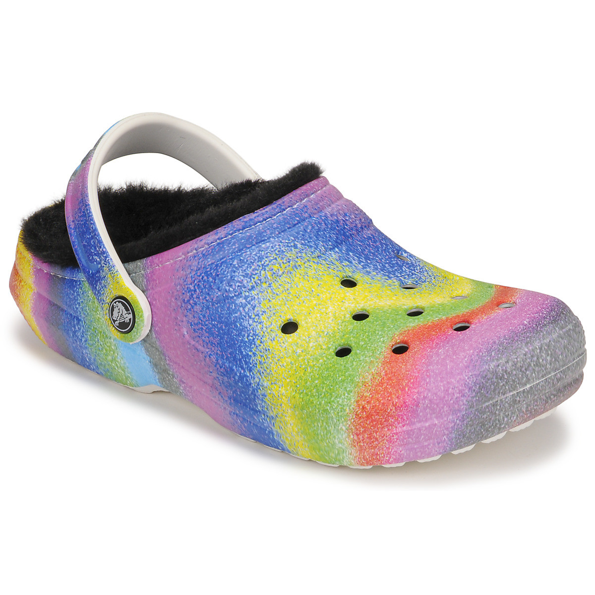 Crocs  CLASSIC LINED SPRAY DYE CLOG  Bílá