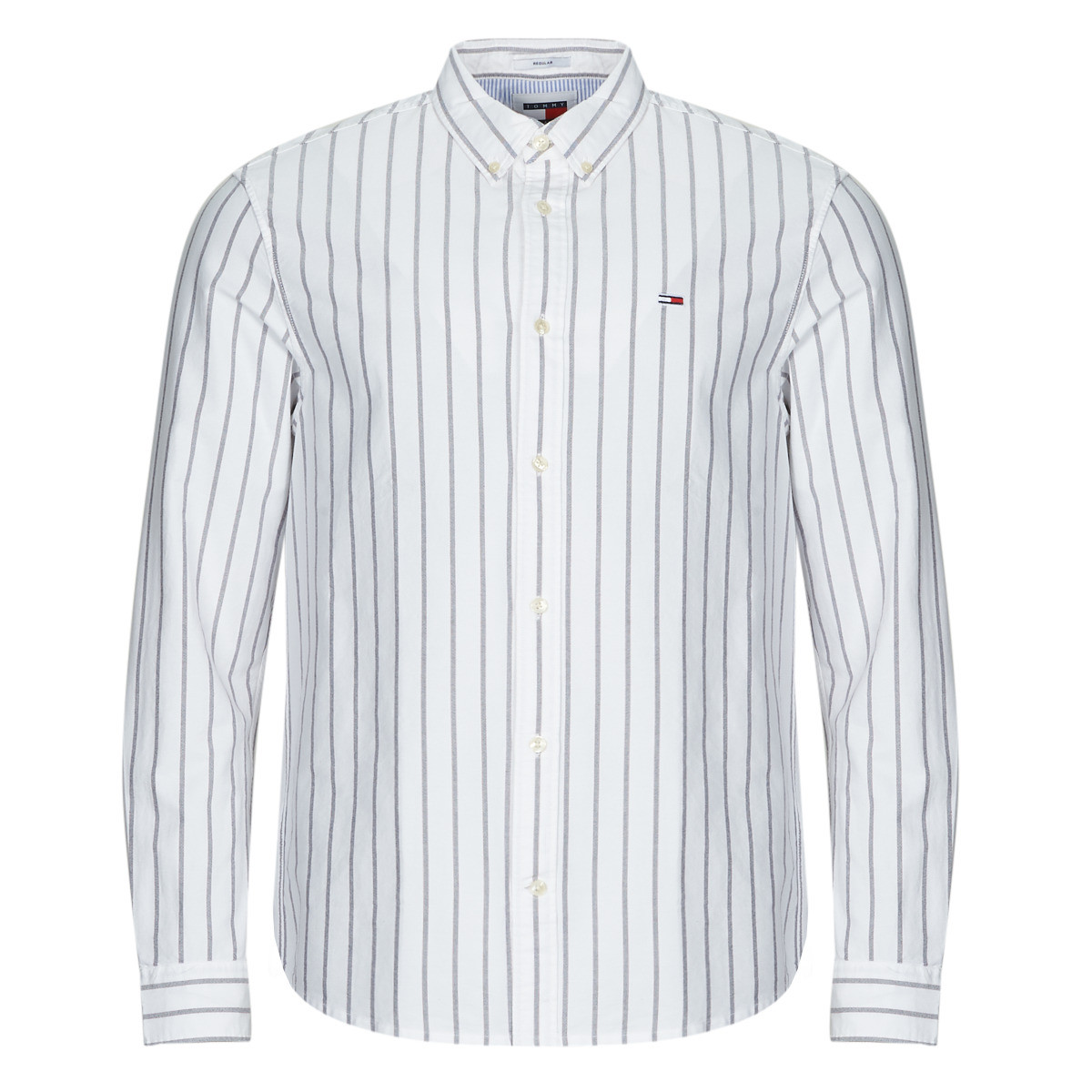 Tommy Jeans  TJM REG OXFORD STRIPE SHIRT  Bílá