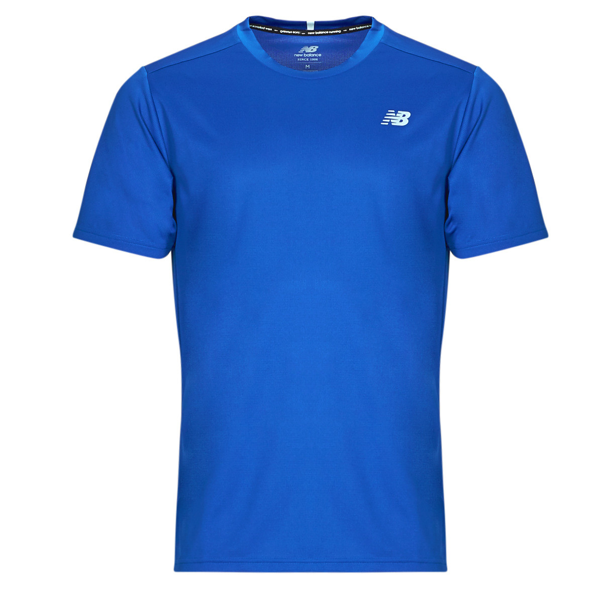 New Balance  CORE RUN SHORT SLEEVES  Modrá