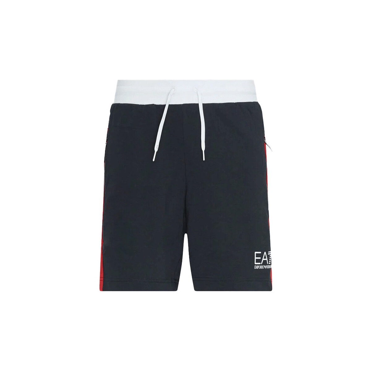 Ea7 Emporio Armani  Summer Block Jersey Shorts Night Blue  Bílá