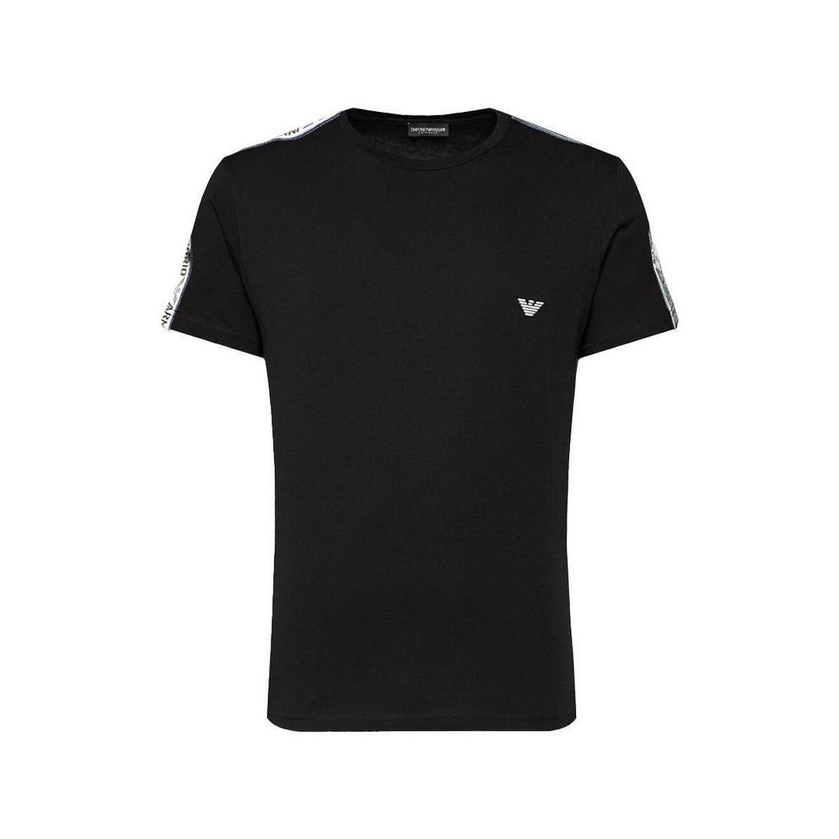 Emporio Armani  Lounge Eagle Tape T-Shirt - Black  Černá