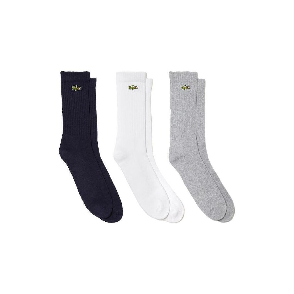 Lacoste  Sport 3 Pack High Cut Socks Grey/White/Navy  ruznobarevne