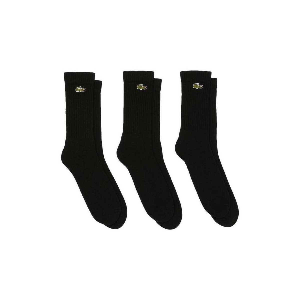 Lacoste  Sport 3 Pack High Cut Socks Black/Black/Black  Černá