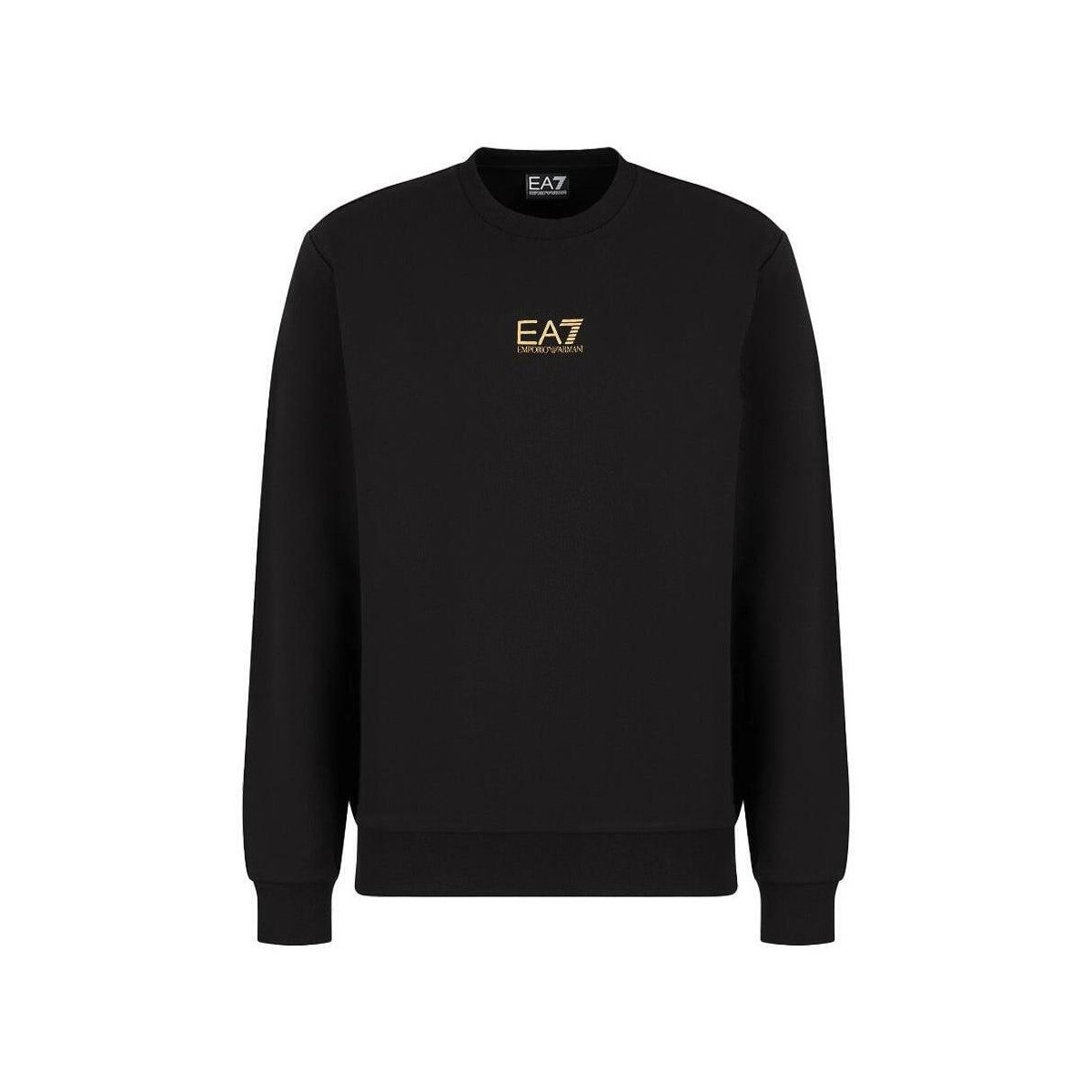 Ea7 Emporio Armani  Identity Cotton Sweatshirt Black/Gold  Černá