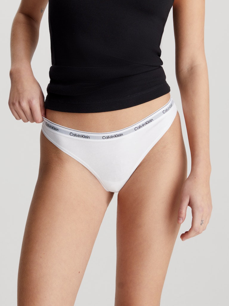 Calvin Klein THONG 3PK Dámské tanga XL 000QD5209E100
