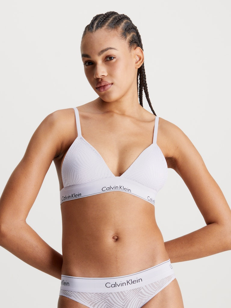 Calvin Klein LIGHTLY LINED TRIANG Dámská podprsenka XL 000QF7077ELL0