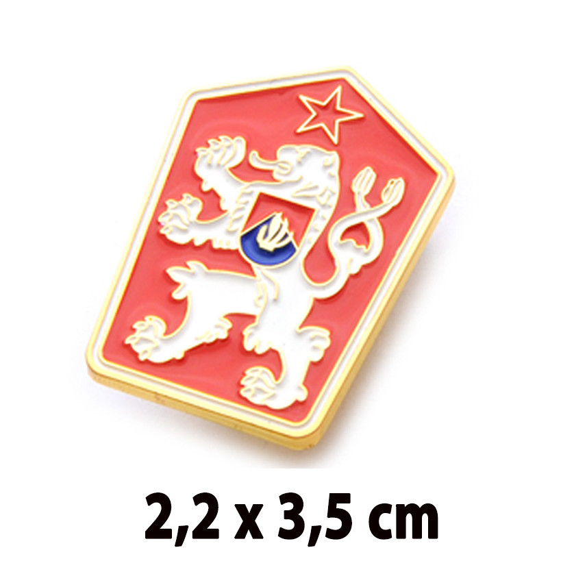 Odznak (pins) vlajka ČSSR 3,5 x 2,2 cm - barevný