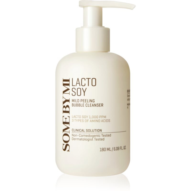 Some By Mi Lactosoy Mild Bubble Peeling Cleanser jemný čisticí peeling pro citlivou pleť 180 ml