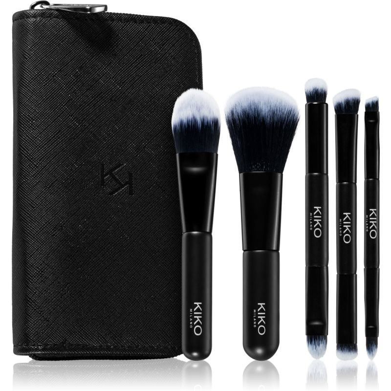 KIKO Milano Travel Brush Set sada štětců s pouzdrem