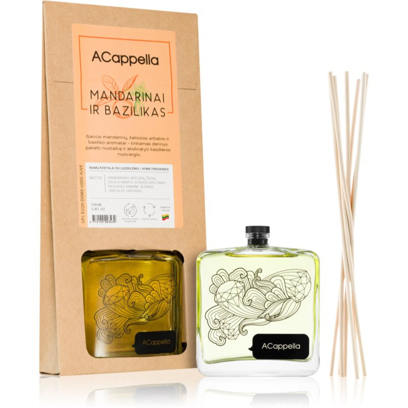 ACappella Mandarin and Basil aroma difuzér s náplní 100 ml