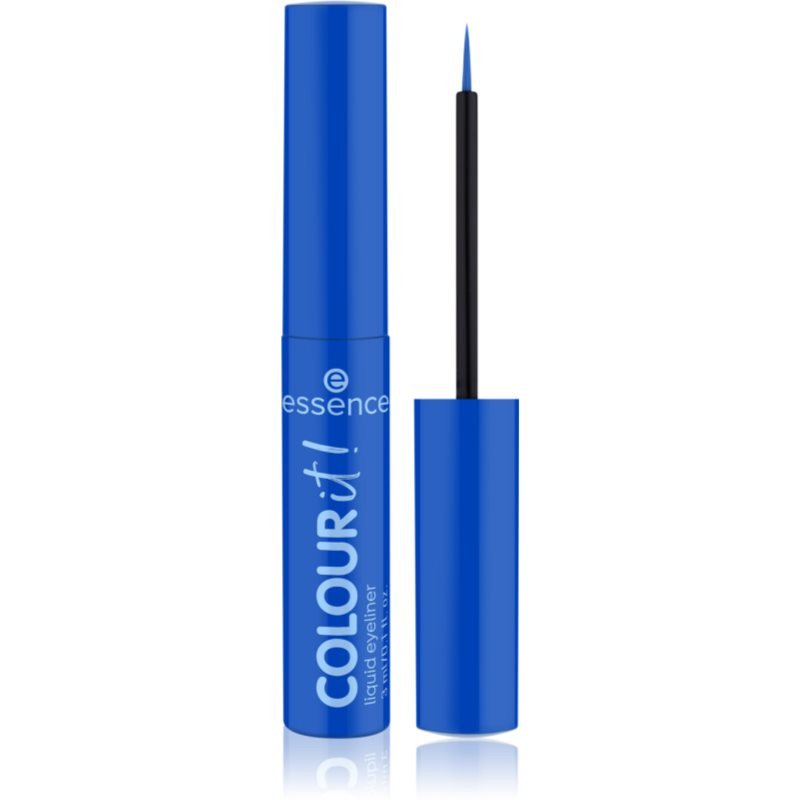 essence COLOUR it! tekuté oční linky odstín 01 Royal Blue 3 ml