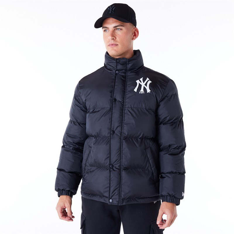 bunda NEW ERA - Mlb Nylon Puffer New York Yankees (BLKWHI)