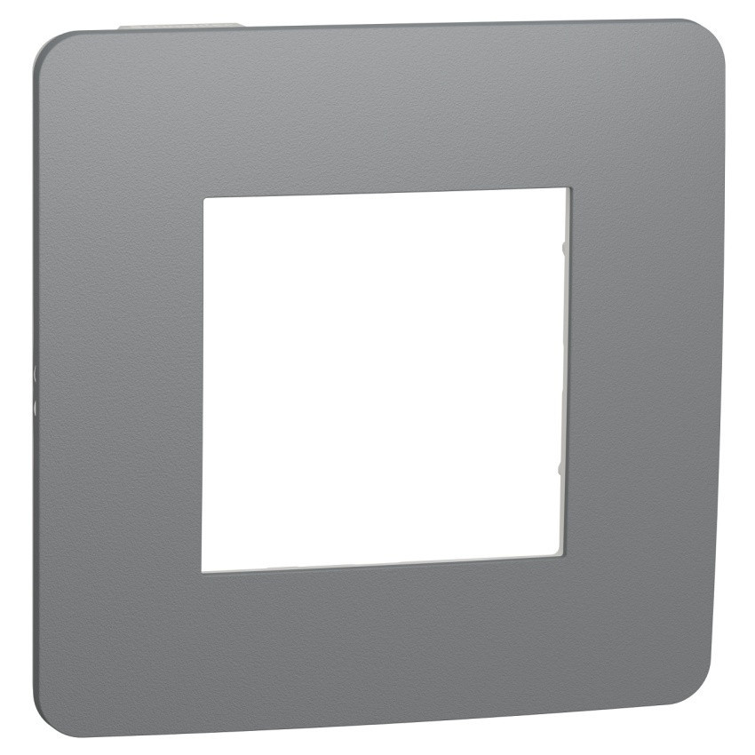 Schneider NOVÁ UNICA NU280221 rámeček jednonásobný DARK GREY/BÍLÁ