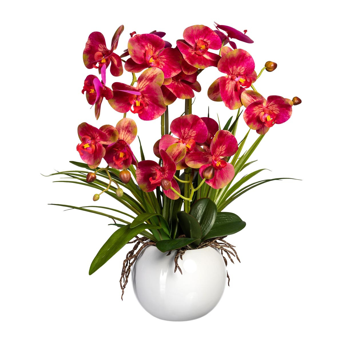 Gasper Umělá orchidej v keramickém květináči, 58 cm, růžová