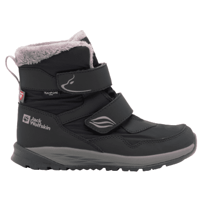 Dětské zimní boty Jack Wolfskin Polar Bear-G Texapore Mid Vc K Velikost bot (EU): 39 / Barva: černá/šedá