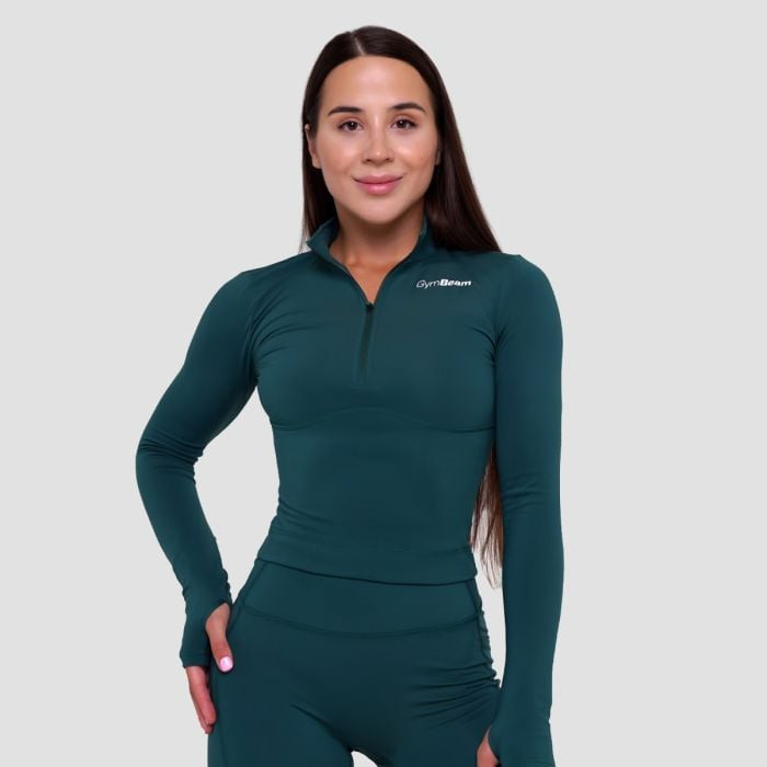 Dámský sportovní top Ignite Dark Green XXL - GymBeam