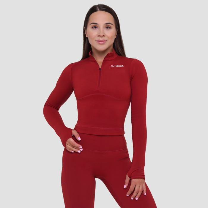 Dámský sportovní top Ignite Dark Red XXL - GymBeam