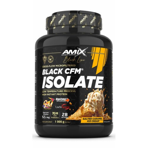 Amix Black Line Black CFM Isolate 1000 g salted caramel ice cream