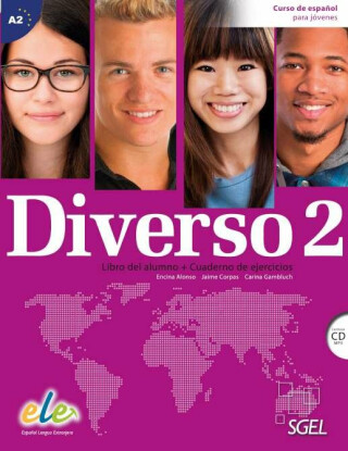 Diverso 2 - Libro del alumno + Cuaderno de ejercicios + CD (A2) - Encina Alonso, Jaime Corpas, Carina Gambluch