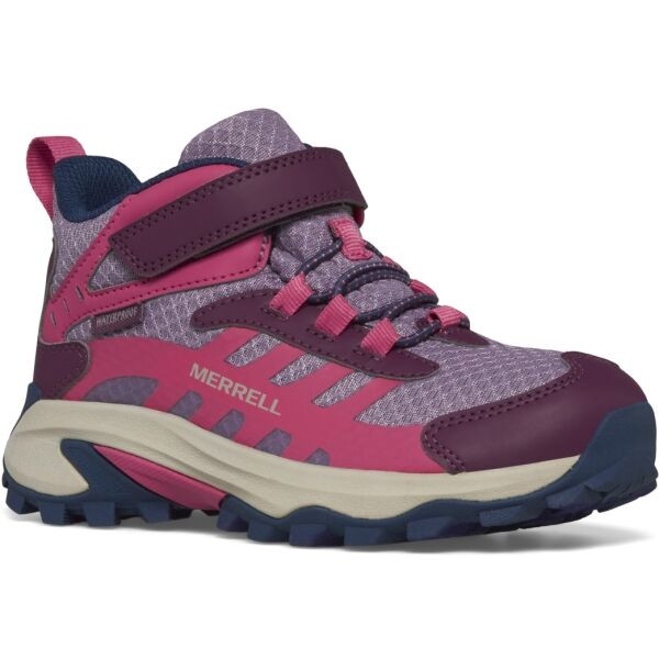 Merrell MOAB SPEED 2 MID A/C WTRPF Dětské outdoorové boty, fialová, velikost 36