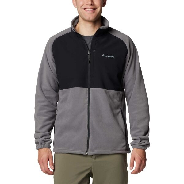 Columbia SAGE PEAK FULL ZIP FLEECE Pánská bunda, šedá, velikost