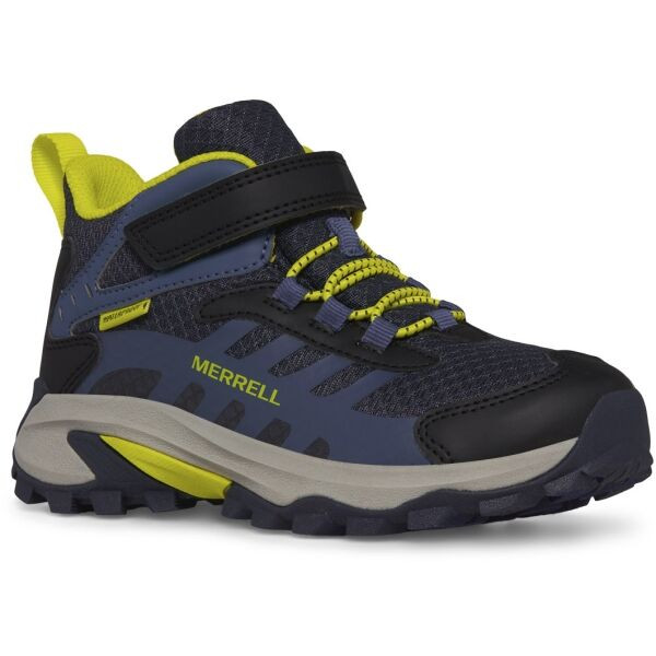 Merrell MOAB SPEED 2 MID A/C WTRPF Dětské outdoorové boty, tmavě modrá, velikost 36