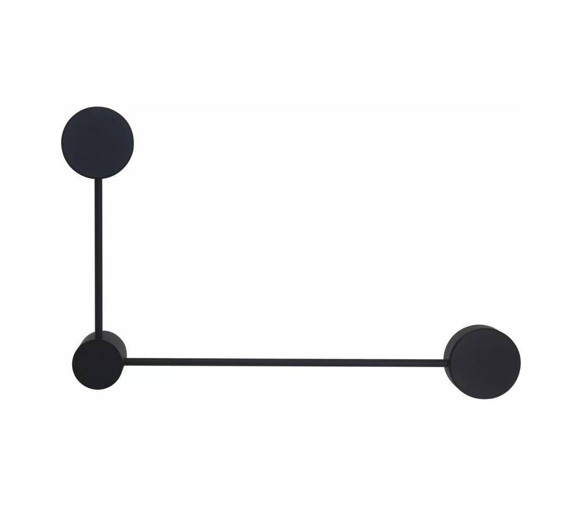 LED Nástěnné svítidlo JOY 2xGX53/6W/230V černá