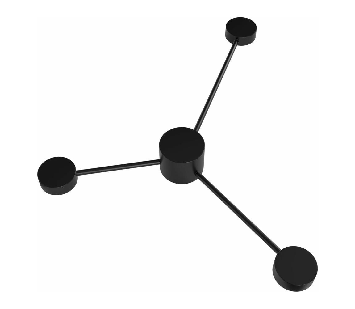 LED Nástěnné svítidlo JOY 3xGX53/6W/230V černá