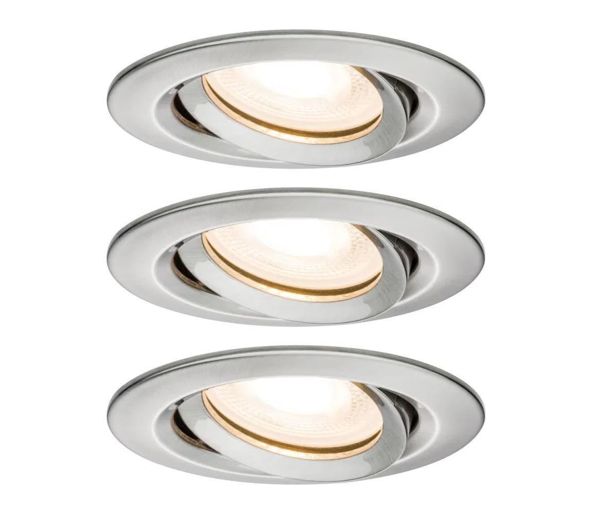 Paulmann Paulmann 92900 - SADA 3xGU10/7W IP65 Stmívatelné podhledové svítidlo NOVA 230V