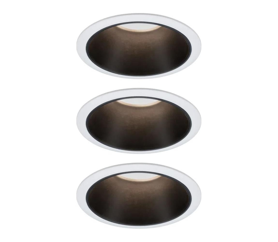 Paulmann Paulmann 93402 - SADA 3xLED/6W IP44 Stmívatelné podhledové svítidlo COLE 230V