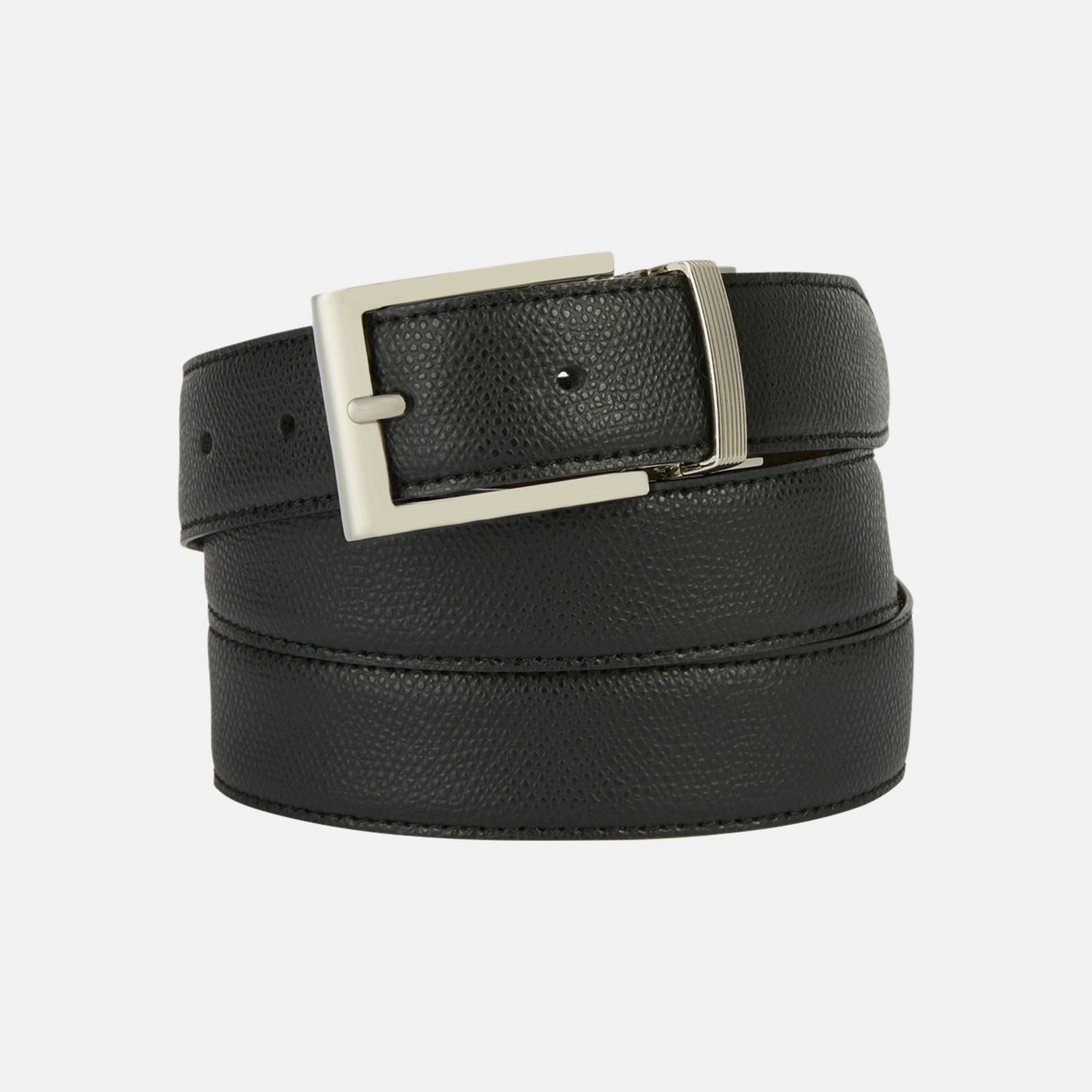 GEOX Černý pánský pásek Belt - Pánské