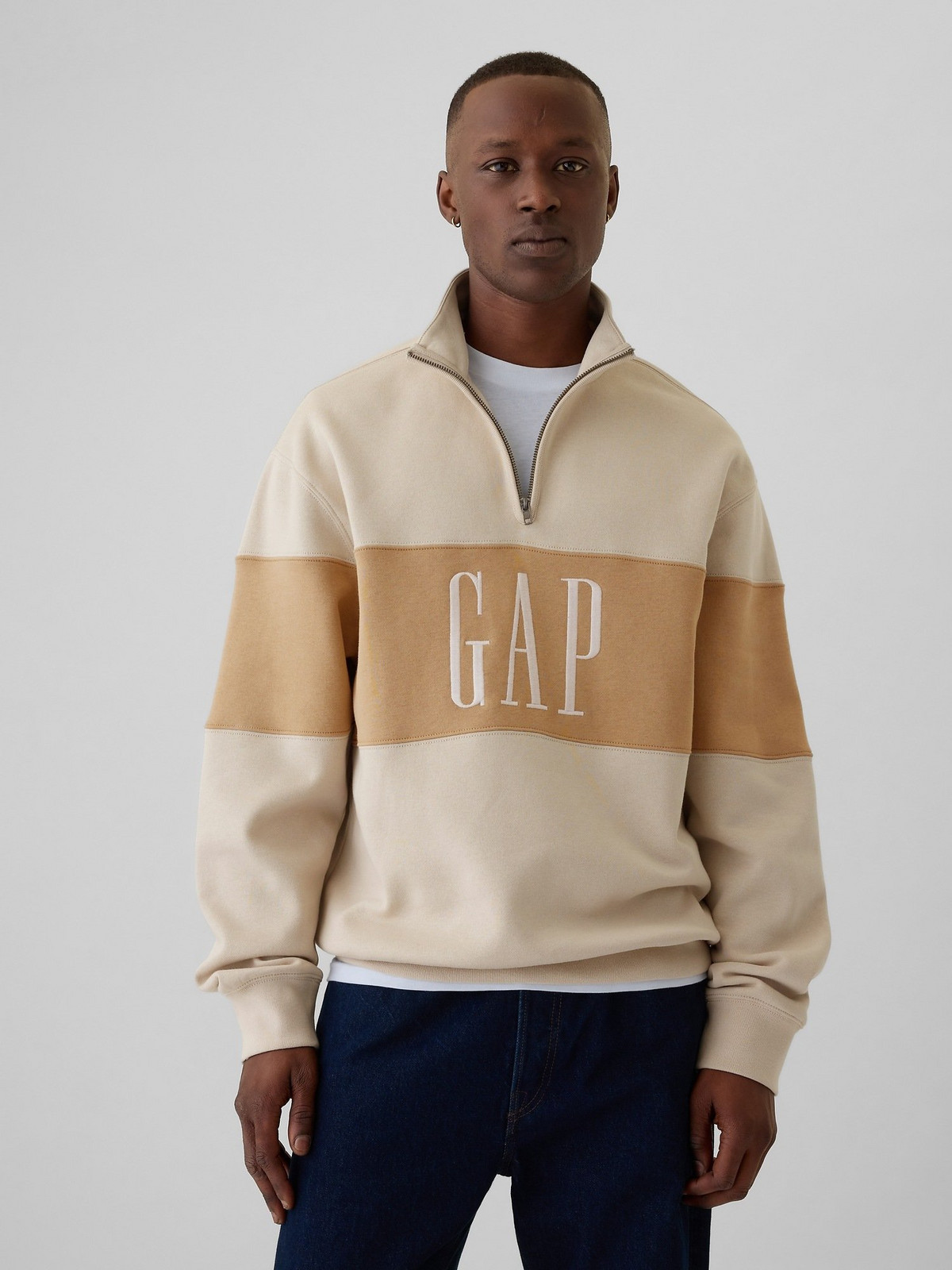 GAP Oversize mikina s logem - Pánské