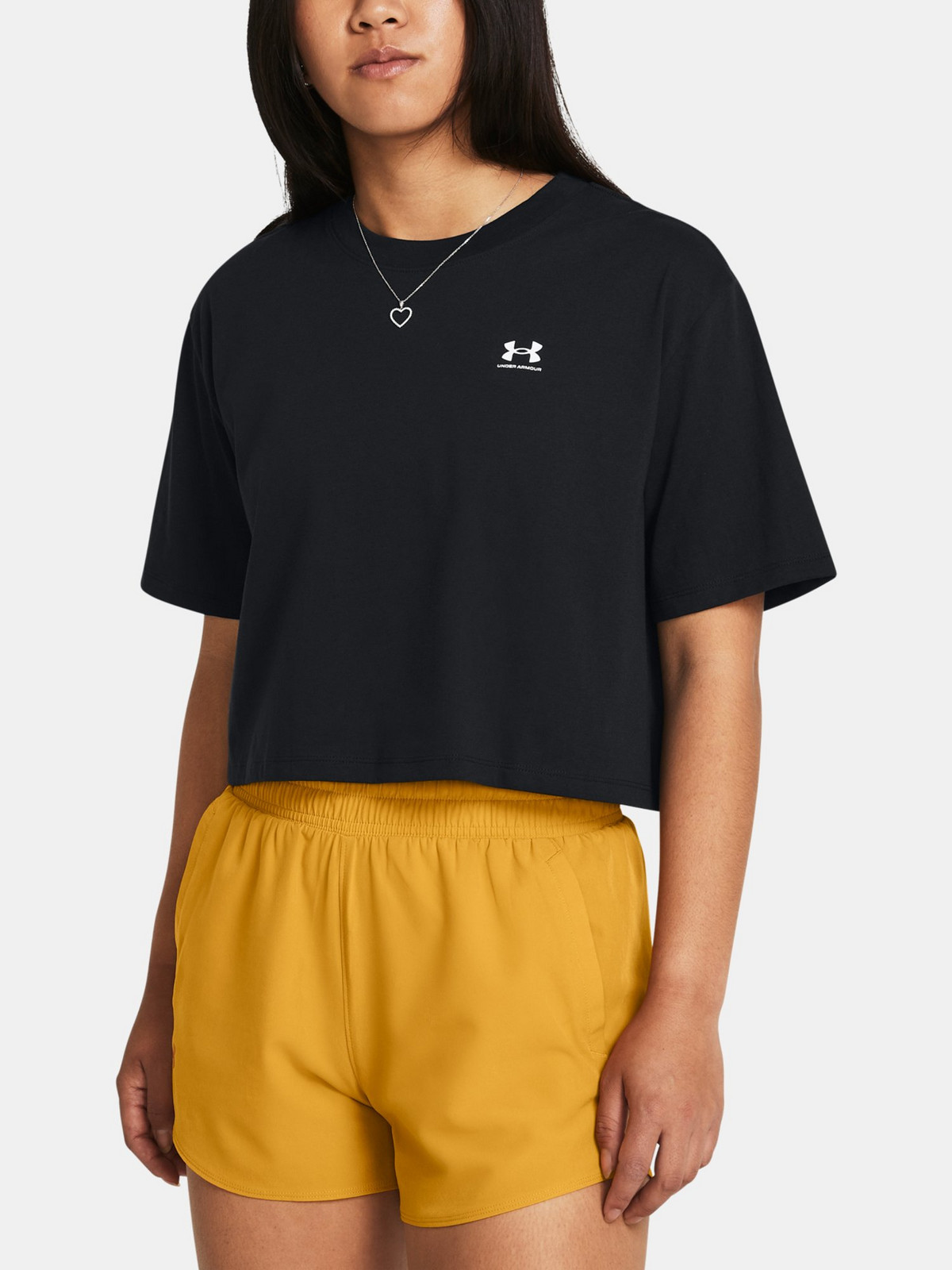 Under Armour Dámské tričko UA W BOXY CROP LOGO SS - Dámské