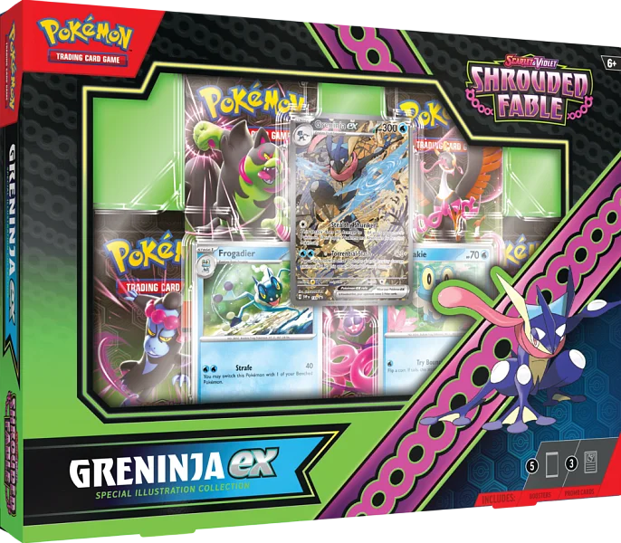 Nintendo Pokémon TCG: SV6.5 Shrouded Fable - Kingdra ex/Greninja ex Special Illustration Varianty: Greninja ex