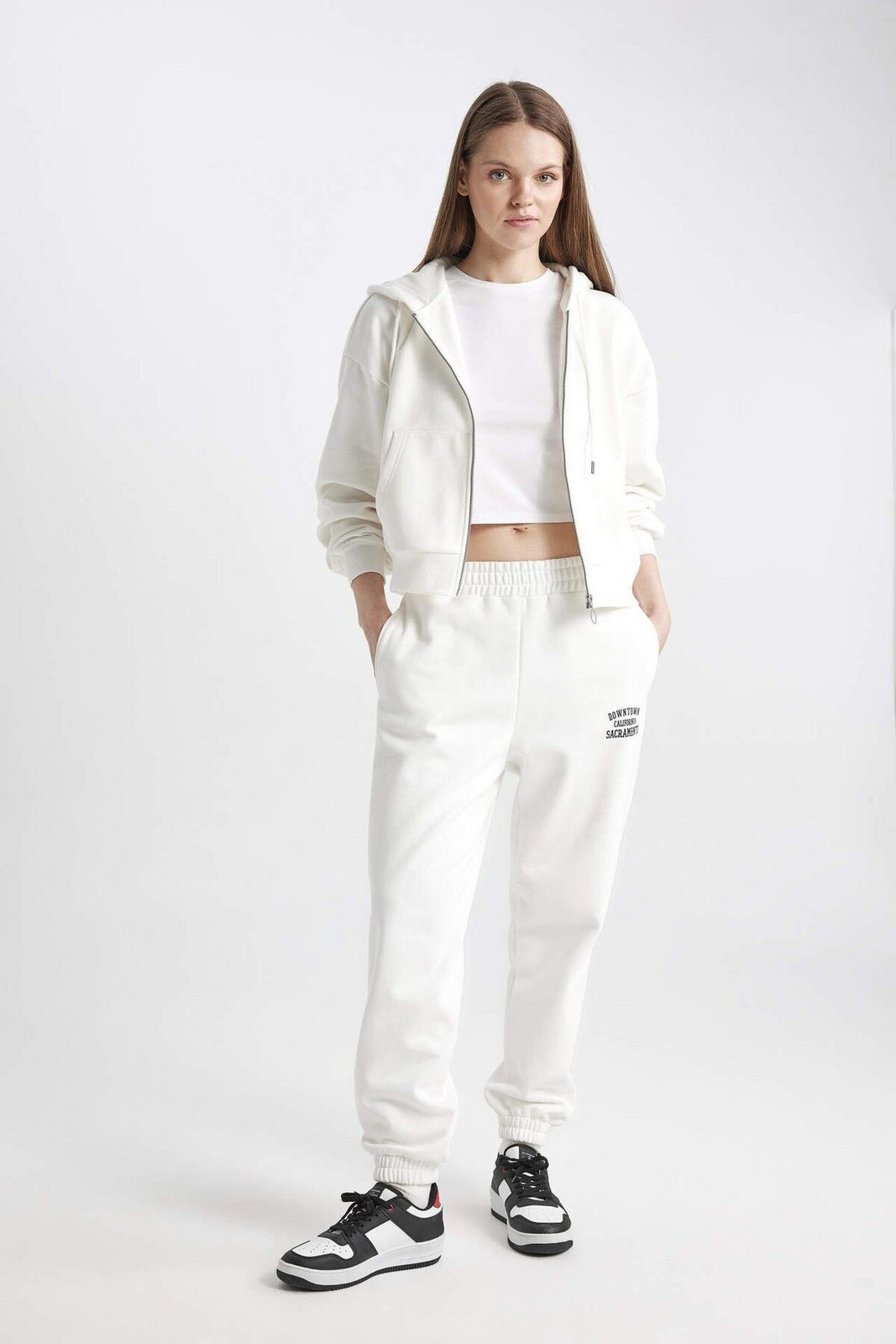 DEFACTO Cool Printed Jogger Sweatpants