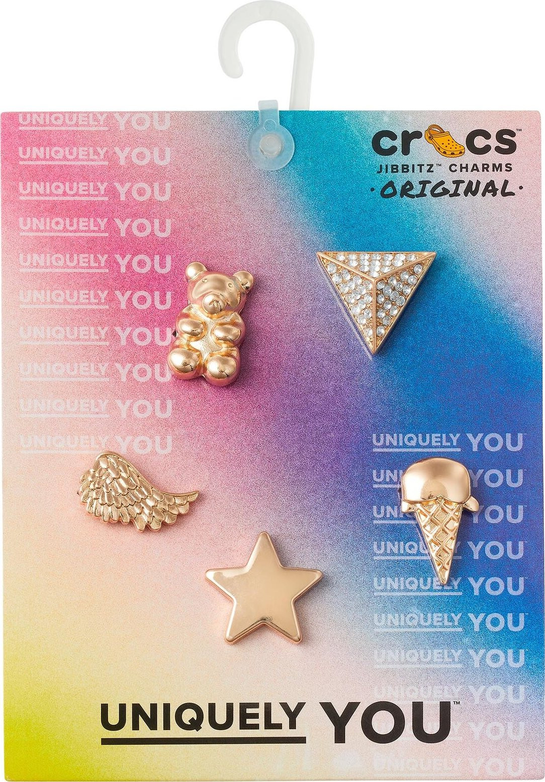 Ozdoba na obuv Crocs Gold Icons 5 Pack 10011118 Barevná