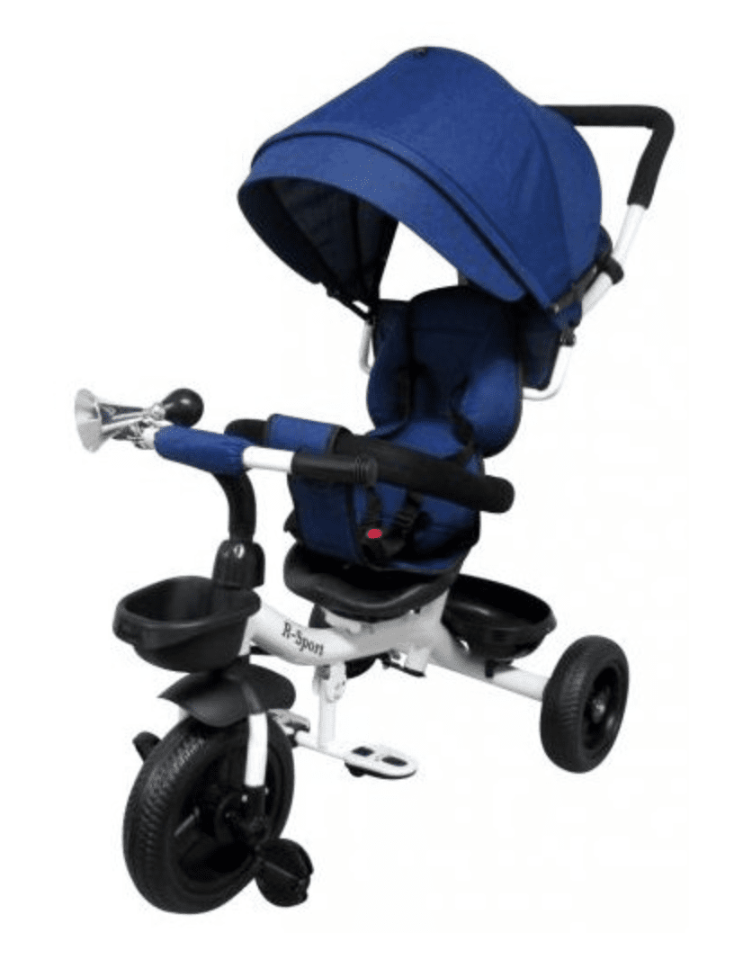 mamido Tříkolka T4 R-Sport s EVA koly tmavě modrá