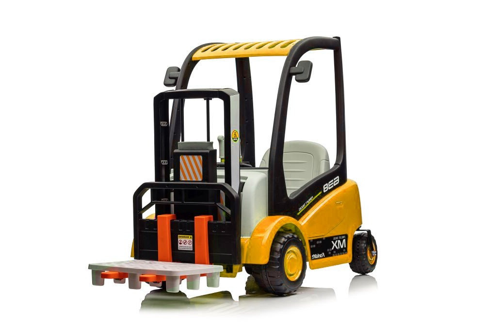 mamido Dětský elektrický vysokozdvižný vozík XMX638 žlutý