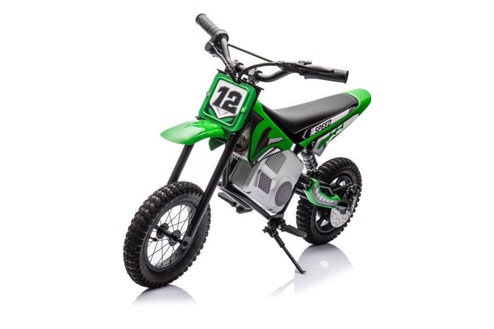 mamido Dětská elektrická motorka Cross 350W 36V zelená