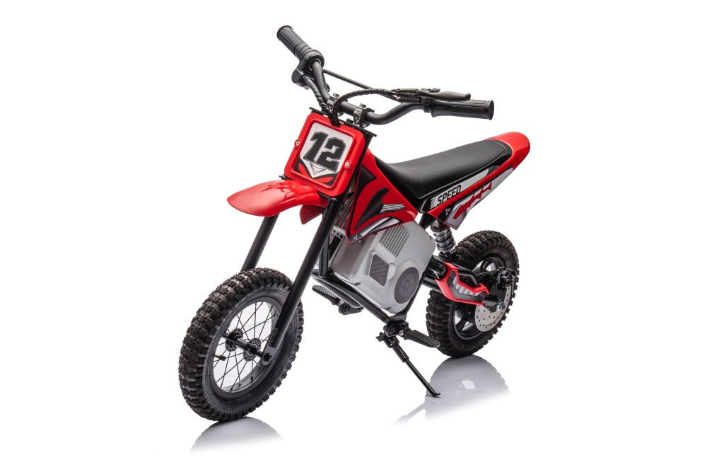 mamido Dětská elektrická motorka Cross 350W 36V červená